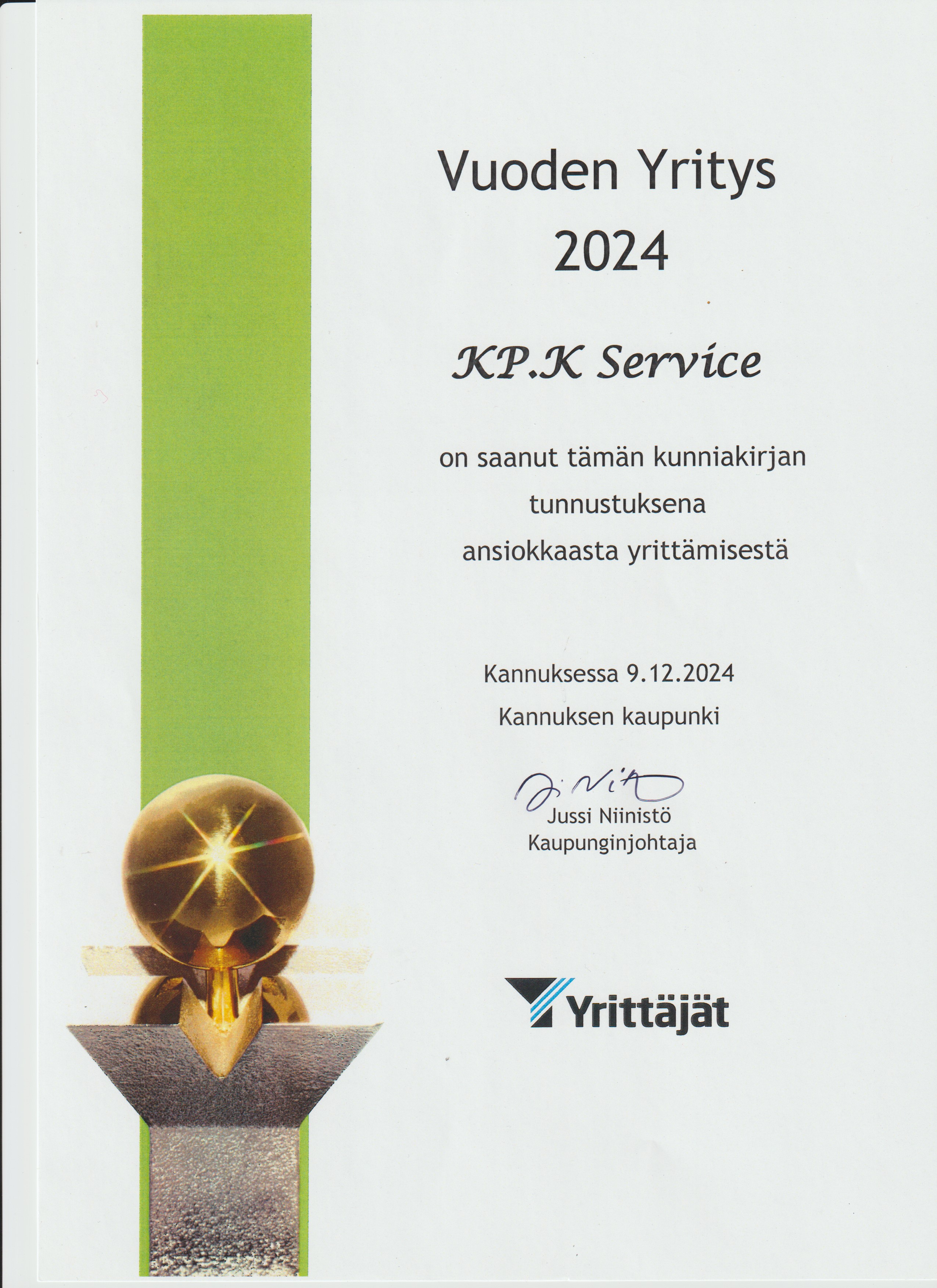 Vuoden Yritys 2024